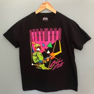 Vintage Boba Fett Star Wars neon shirt